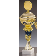 Pokal Mattea 366mm gold-blau Marmor 75x30mm 757011