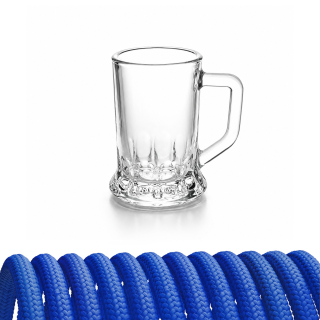 Schnapsglas 4cl zum Umhängen mit Henkel - Schnapsgläser, Shotgläser 30820 blau