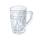 Schnapsglas Mini-Bierkrug mit Henkel 4cl zum Umhängen mit Band