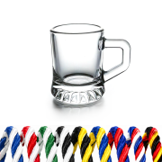 Schnapglas mit Henkel 2cl zum Umhängen mit Kordel
