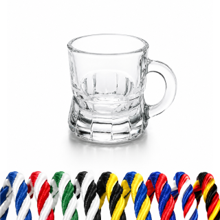 Schnapsglas mit Henkel 2cl zum Umhängen mit Kordel - Schnapsgläser, Shotgläser 30770