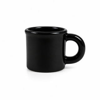 Keramikschnapsglas für lustige Partys, schwarz 2cl