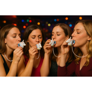 Schnapsglas in Einhornform aus Keramik mit Henkel Partys, Karneval, Fasching