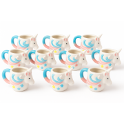 Schnapsglas in Einhornform aus Keramik mit Henkel Partys, Karneval, Fasching