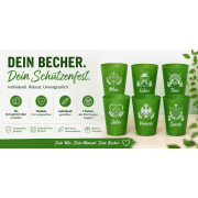 Schützenfest Partybecher mit Name, Logo oder Gesicht individuell gestaltbar