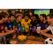 Fußballverein Partybecher mit Name, Logo oder Gesicht individuell gestaltbar flexibel
