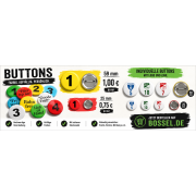 Buttons mit Logo und Nummer zur Gruppeneinteilung
