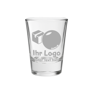 Schnapsglas 30845 graviert mit Logo / Text