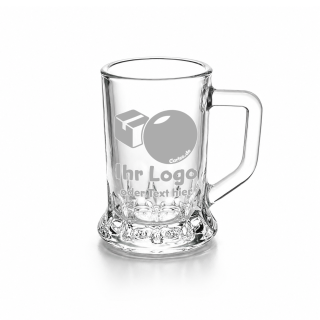 Schnapsglas mit Henkel 30820 4cl graviert mit Logo / Text